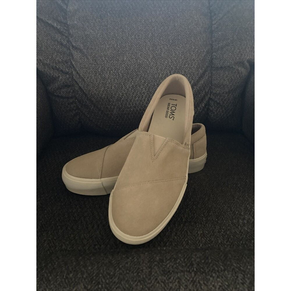 New TOMS Alpargata Fenix Platform Slip On Womens Shoes Size 8.5 Tan NO box